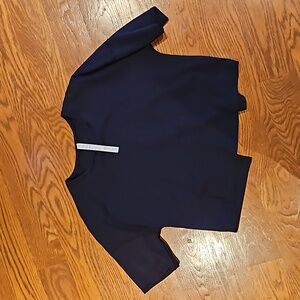 Lululemon Black Open Back Crop Top Size 10 Excellent